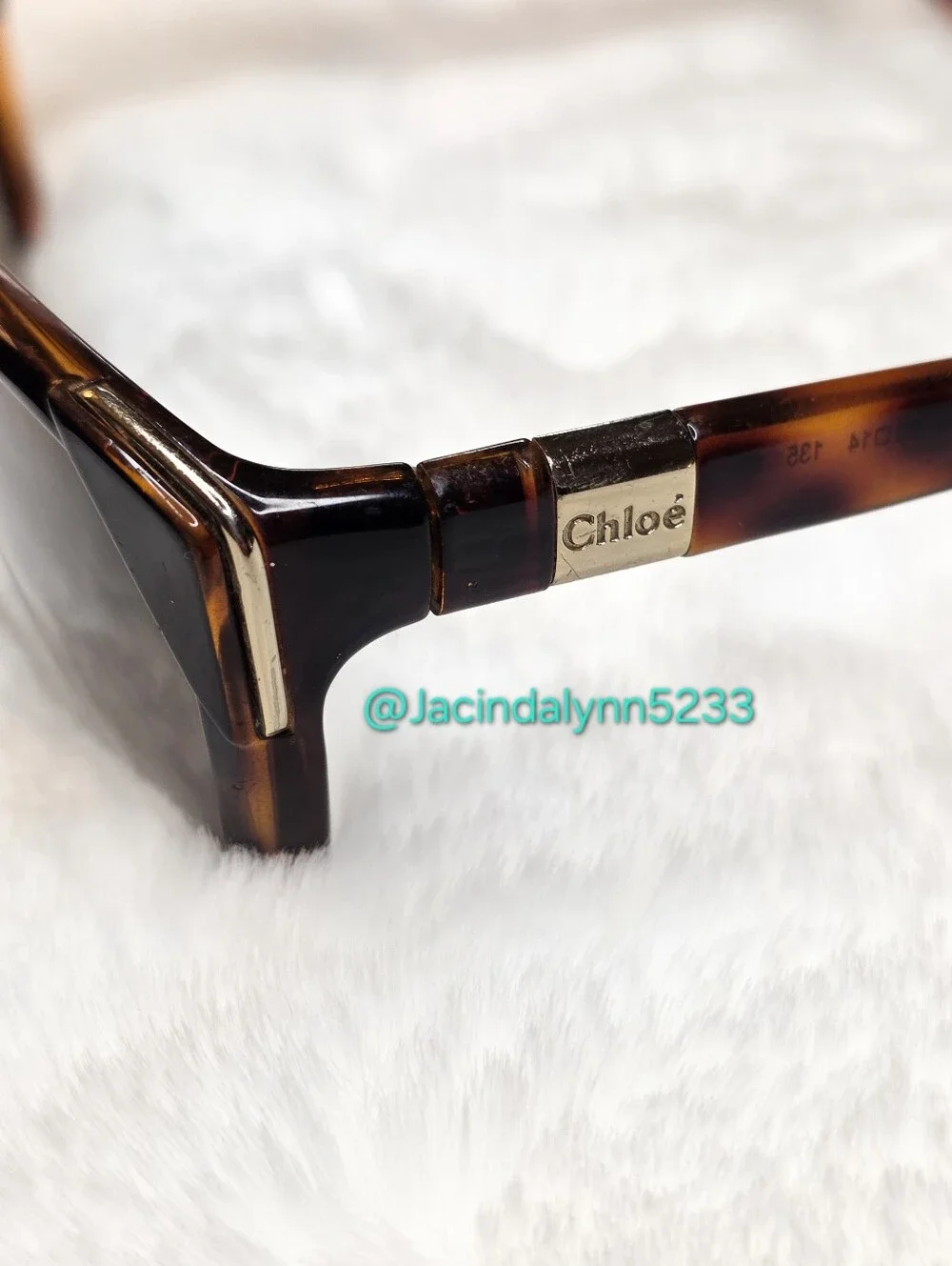 Chloe Havana Cat Eye Sunglasses Brown Tortoiseshell Frames  **SCRATCHED LENSES**